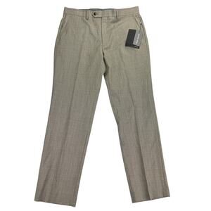 Michael Kors Mens Malone Classic Fit Wool Blend Stretch Suit Pants Tan 32x30